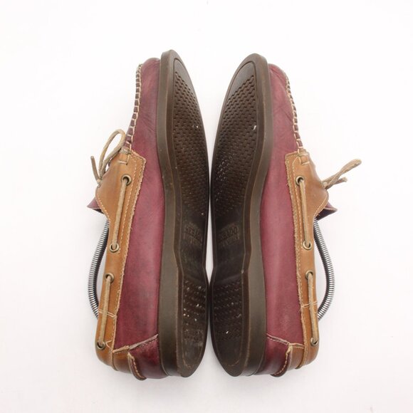 Sebago Docksides Loafer Men’s Size 10 M Slip On Boat Shoes Burgundy Leather main image 4